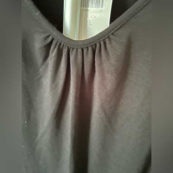J. Jill Black Sleeveless TShirt Tank Dress NWT - Picture 6 of 7